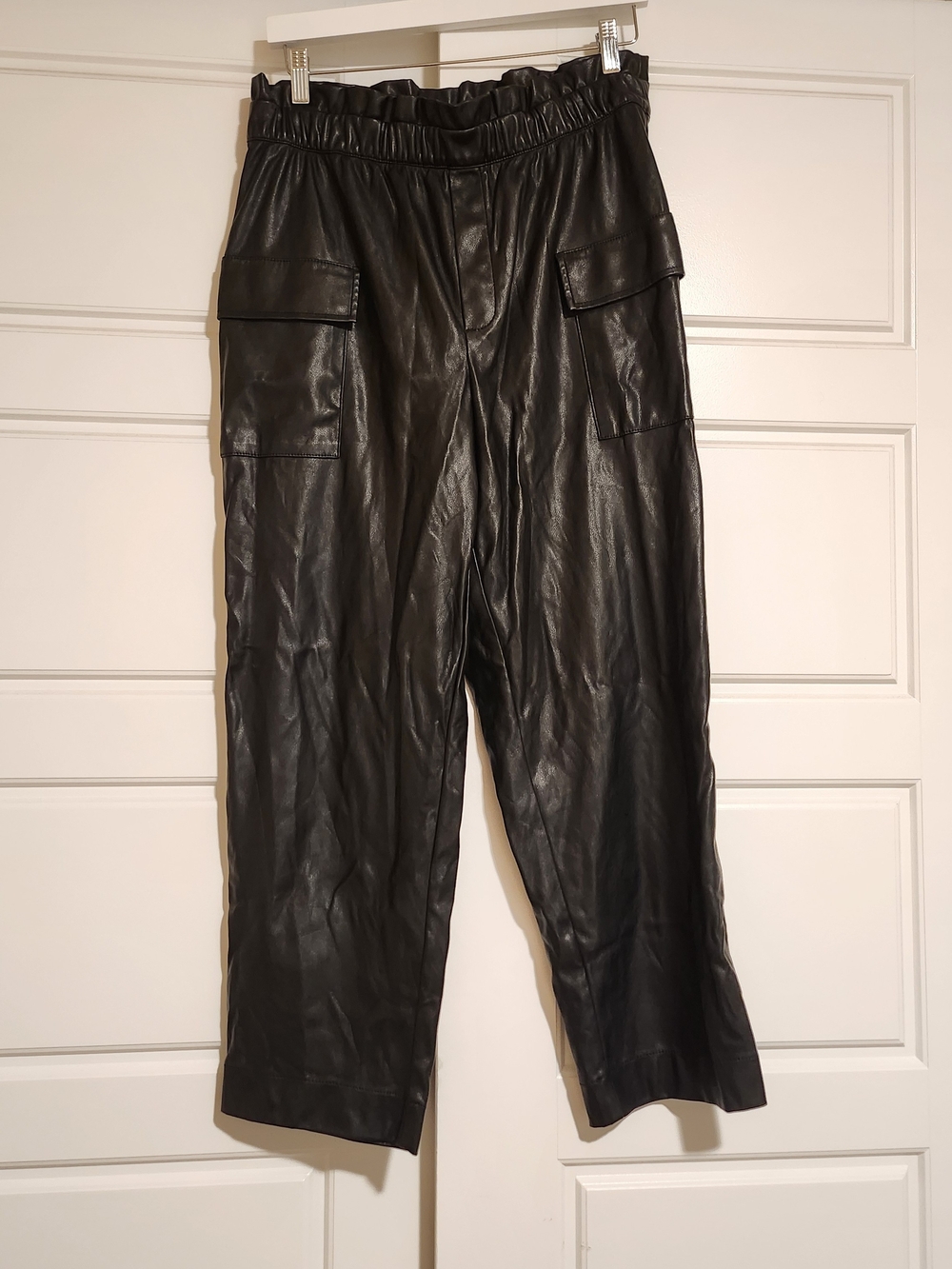 Banana Republic Black Vegan  Cargo Pants